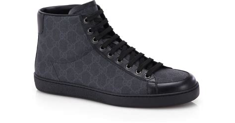 gucci hi tops|gucci supreme high top black.